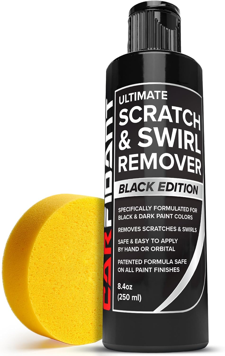 Black Scratch and Swirl Remover - Car Scratch Remover for Paint Scratches - Polishing Compound for Cars Kit with