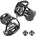 Venzo Bike Toe Clips Cages & Pedals - Compatible with Shimano SPD - Fixed or Adjustable Bicycle Toe Clips & Cleats for Fitness Indoor Exercise Bikes