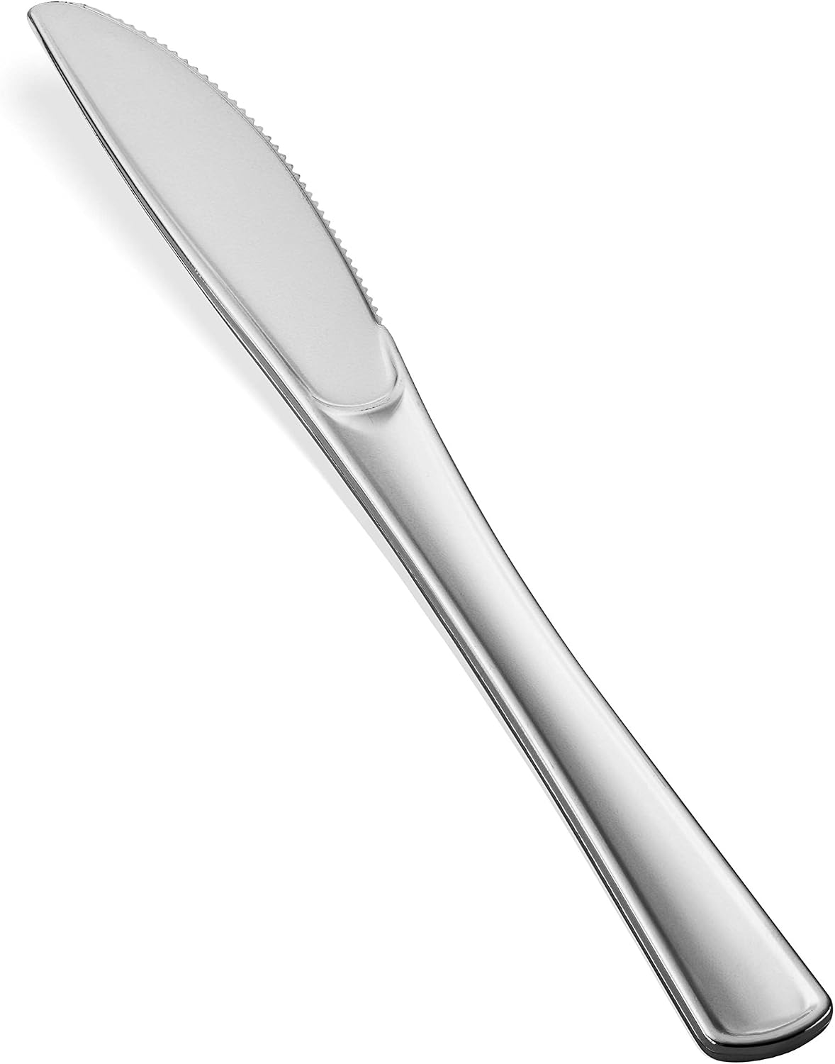 150 Silver Plastic Silverware Set - Disposable Flatware Cutlery - 50 Forks, 50 Spoons, 50 Knives - Heavy Duty Party Bulk