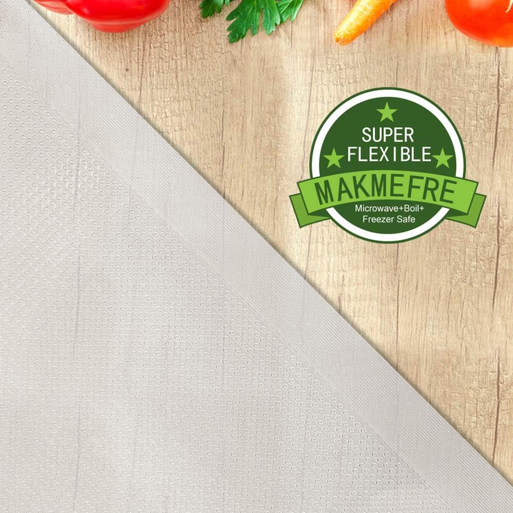 4Pack Vacuum Sealer Bags Rolls 11"x50' for Food Storage