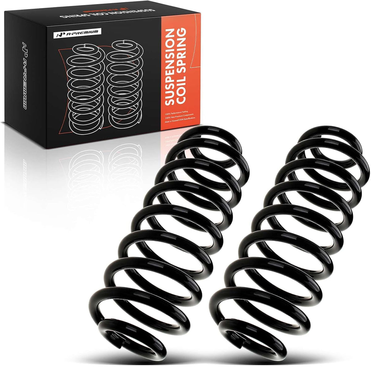A-Premium 2-Pack Rear Coil Spring Set Compatible with Chevrolet, GMC
