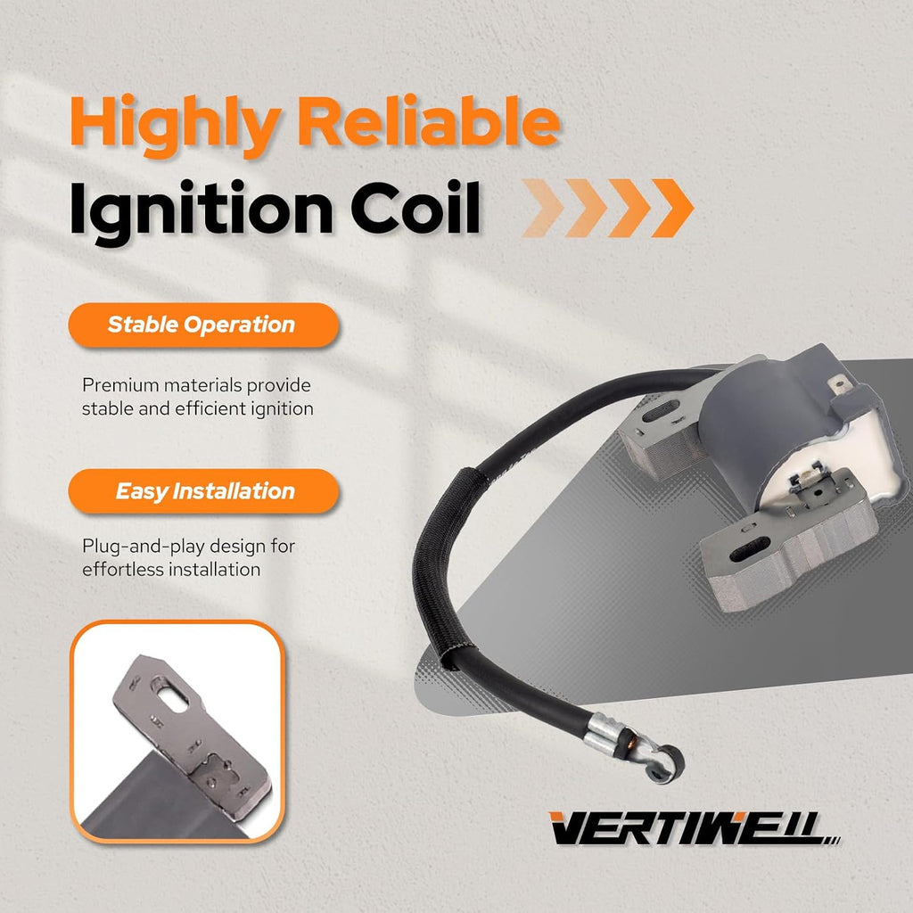 Set of 2 Ignition Coil Pack Compatible with Intek V-Twin 18HP 19HP 20HP 21HP 22HP Engine Briggs Stratton 407000