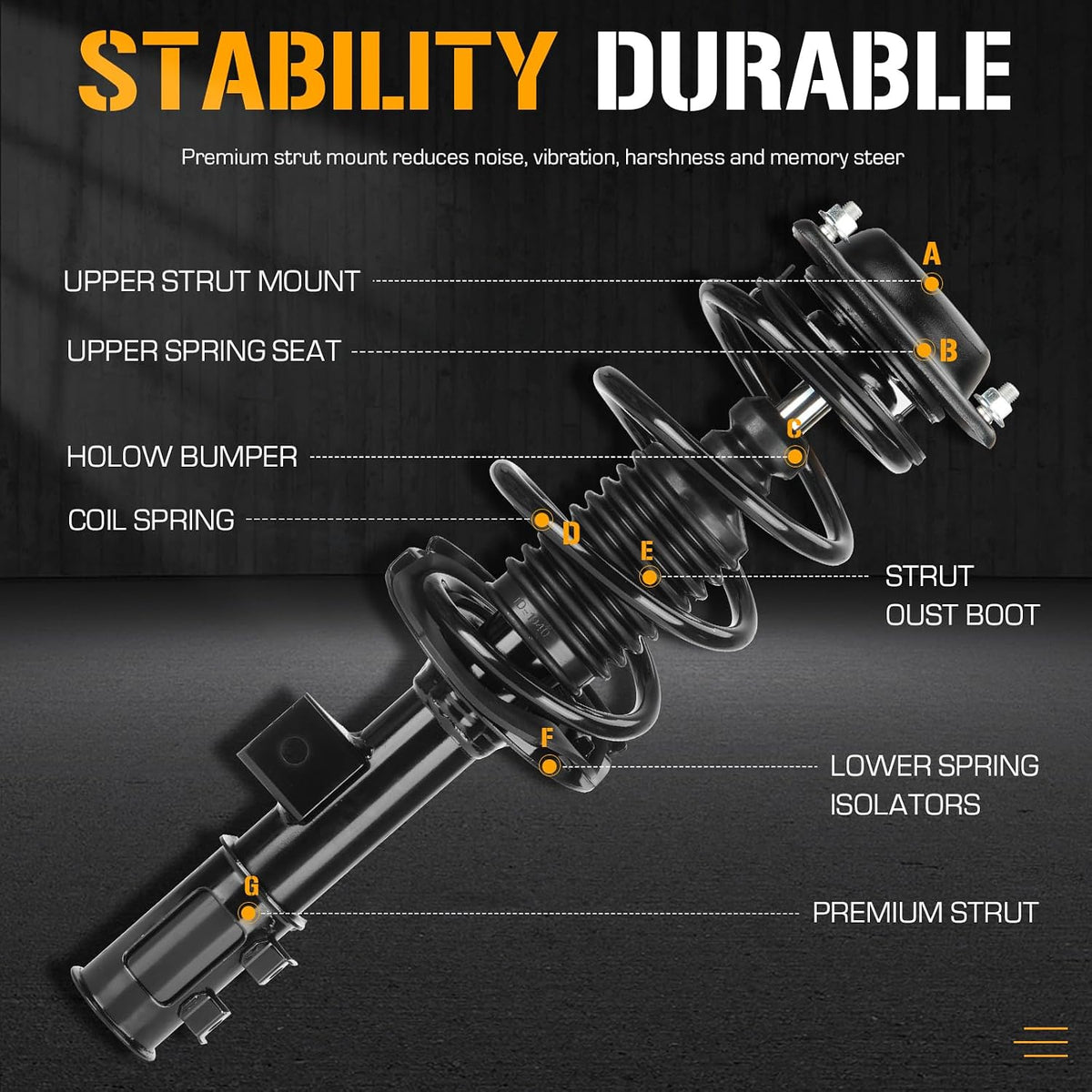 Front Struts Sway Bar Links Fit for Hyundai Elantra Sedan 2011-2016