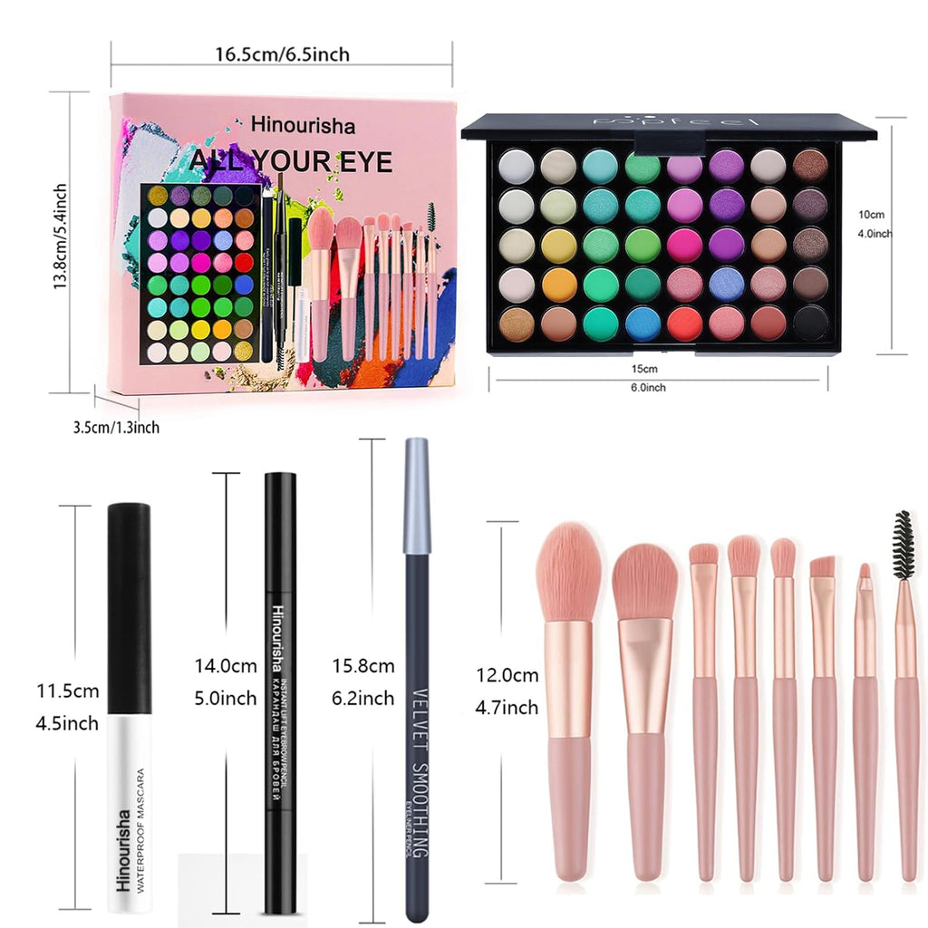 colorful Eyeshadow Palette Makeup Kit for Women, Eye Shadow Palettes, Makeup Gift Set for Girls Include 40 colors Eye