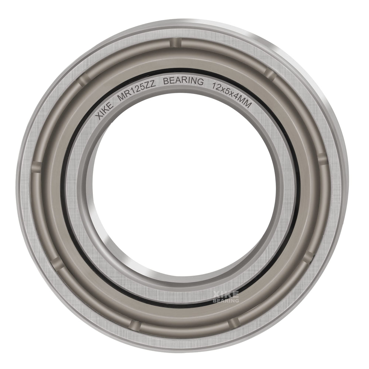 XIKE 10 Pcs MR125ZZ Bearings 5x12x4mm, Double Shield Seals Metal.