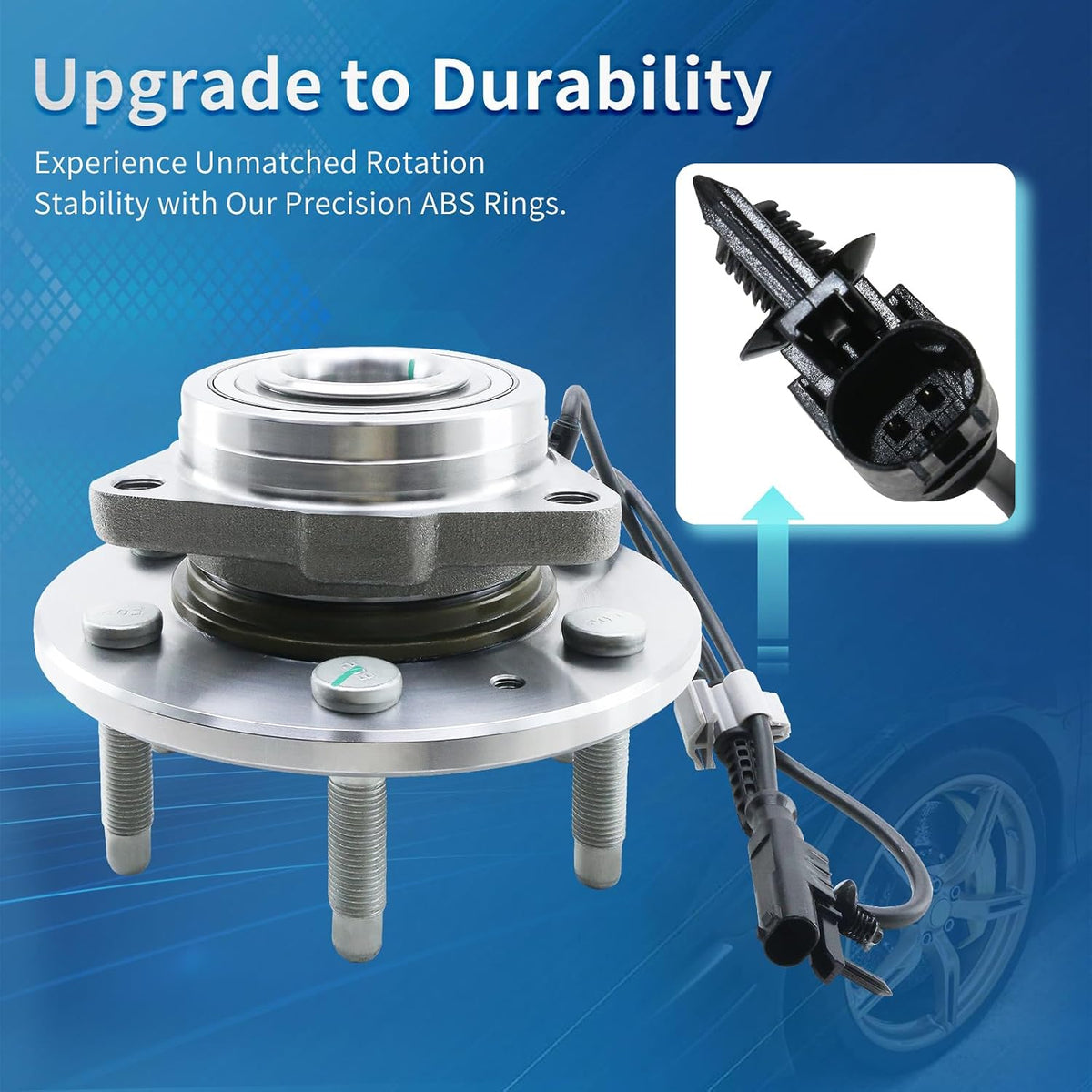 515096 Front 4WD Wheel Bearing Hub Assembly for 07-13 Silverado Sierra 1500