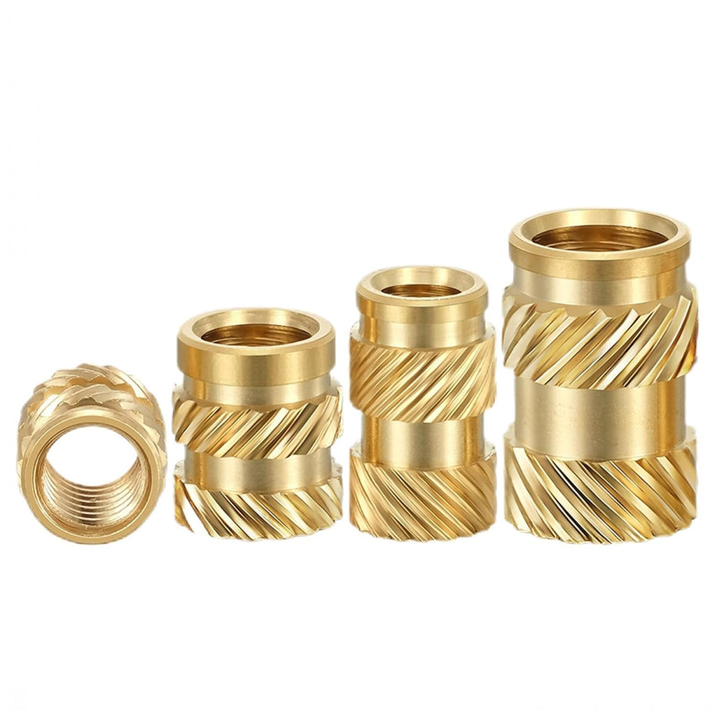 40pcs Brass Threaded Inserts, 1/4"-20x8x8 Heat Set Insert for 3D Printing
