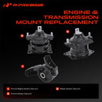 A-Premium Engine Motor Mount Kit Compatible with Acura MDX 2007-2013 3.7L