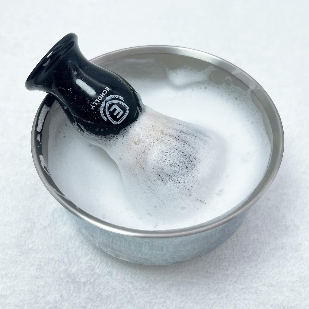 Luxury Shaving Brushes For Men by Echolly-Super Strong NO Shedding Bristle Shave Brushes for Men-Smooth Acrylic