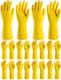 Heavy Duty Rubber Cleaning Gloves, Reusable Dishwashing Gloves for Kitchen, Gardening, Pet Care - 20 Mil Extra Thick