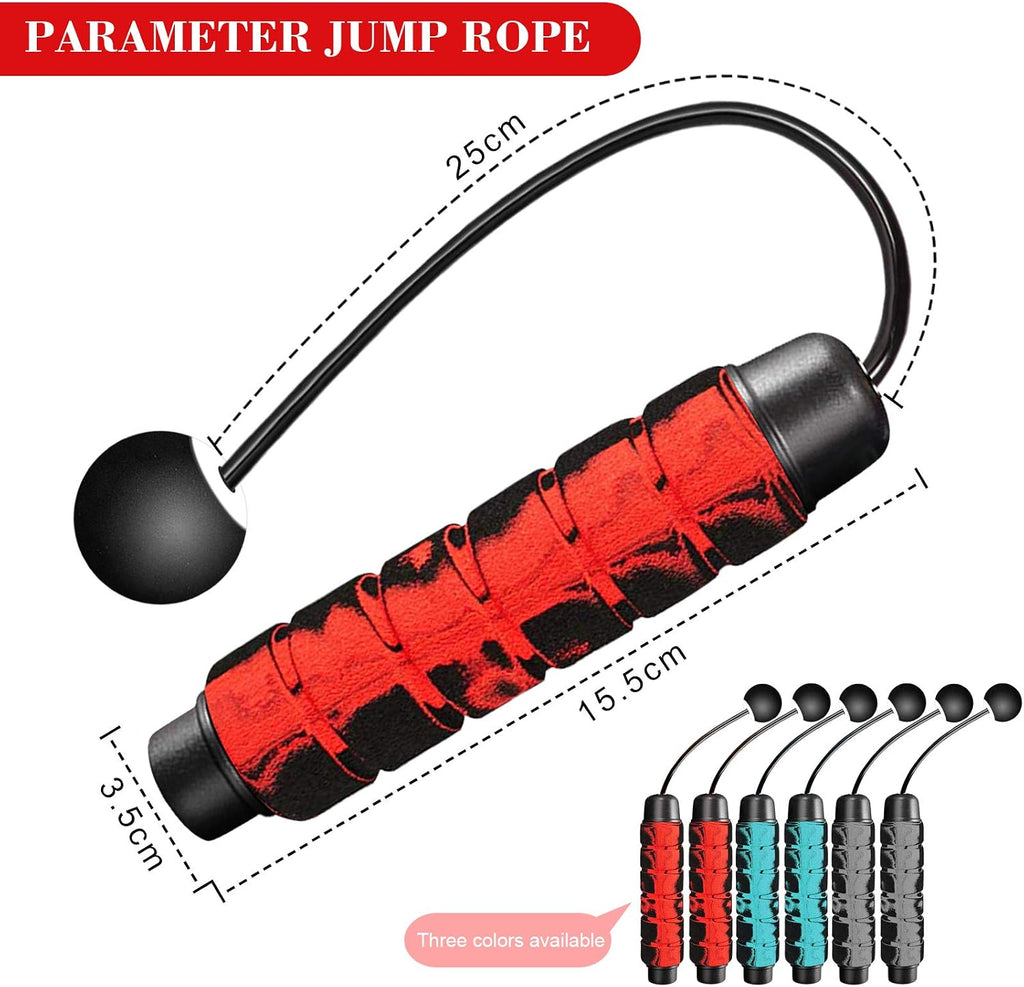 Weighted Cordless Jump Rope for Fitness[Suitable for Different Ages and Levels] Ropeless Jump Rope for Boxing MMA WOD