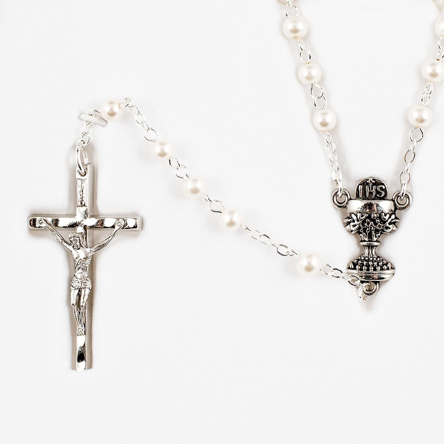 5-Piece My First Communion Gift Set for Girls – White & Gold Book and Accessory Bundle, Religious Keepsake