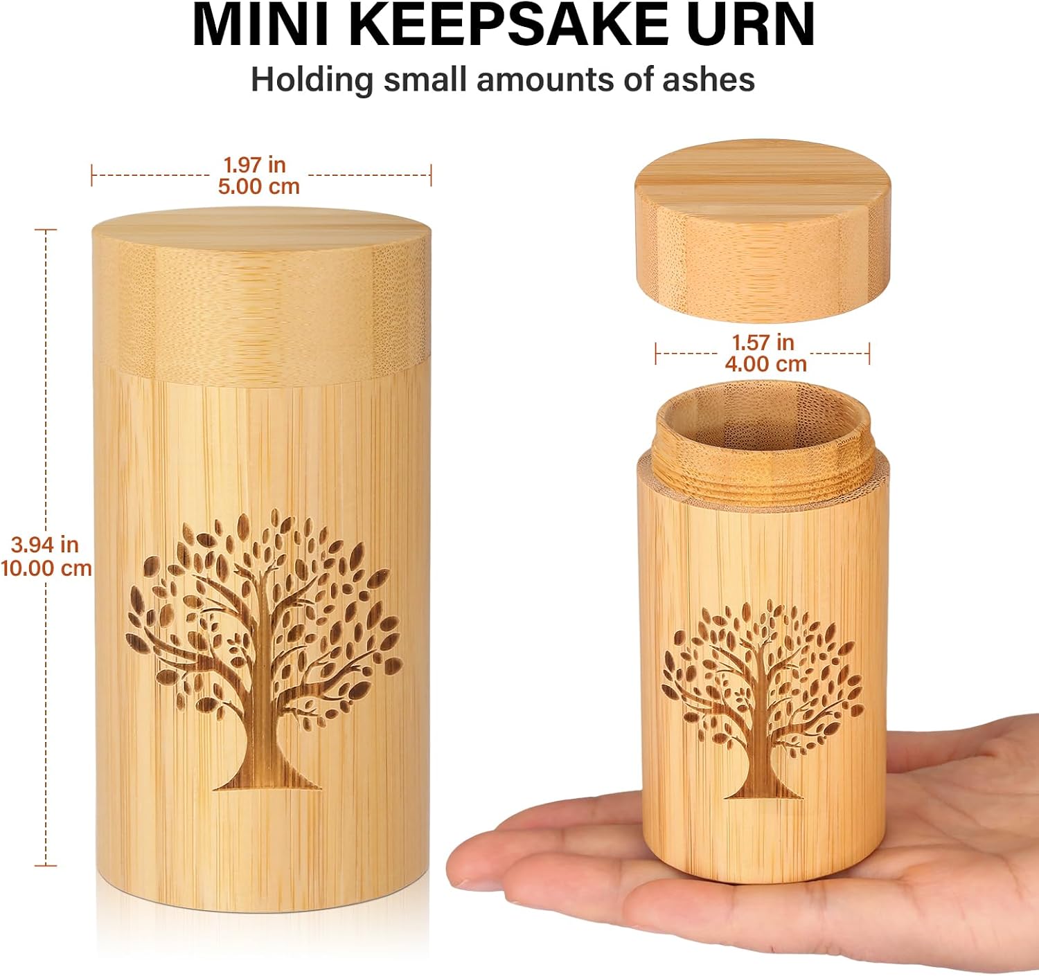 Small Urns for Human Ashes Keepsake with Tree of Life Pattern,Small Cremation Urns for Human Ashes Adult Male
