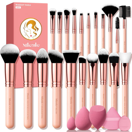 Makeup Brushes Set, Mlemle Professional 26 Pcs Makeup Kit, Include Powder Foundation Concealers Blush Eye shadows