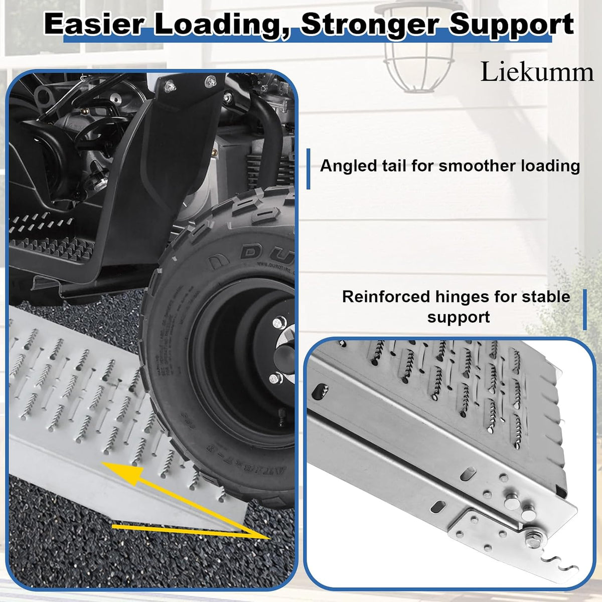 74" ATV Ramps 2-Pack, 880 lbs Loading Ramps for Pickup Trucks
