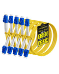 LC to LC Fiber Patch Cable, OS2 Single Mode, 0.3M, 5 Pack