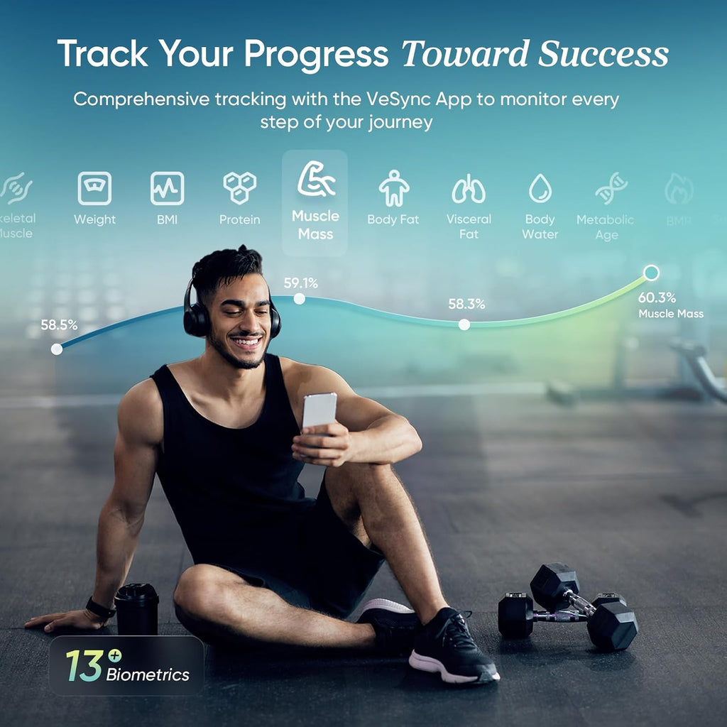 Upgraded Smart Scale for Body Weight Fat and BMI, FSA Eligible | HSA Eligible, Bathroom Scale with Muscle Mass, 13
