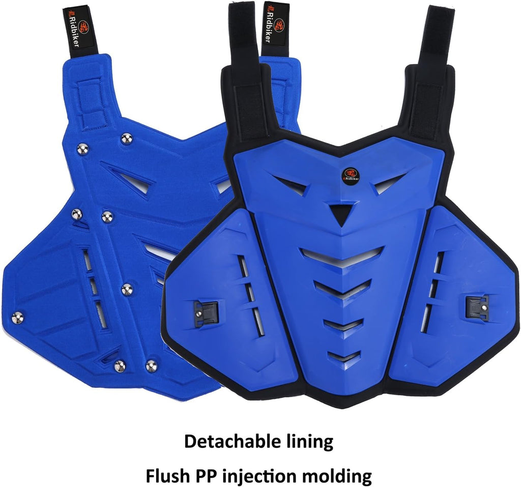 Motorcycle Body Armor Vest Dirt Bike Gear, Chest Protector Motocross Gear Motorcycle Chest Back Protector for Men
