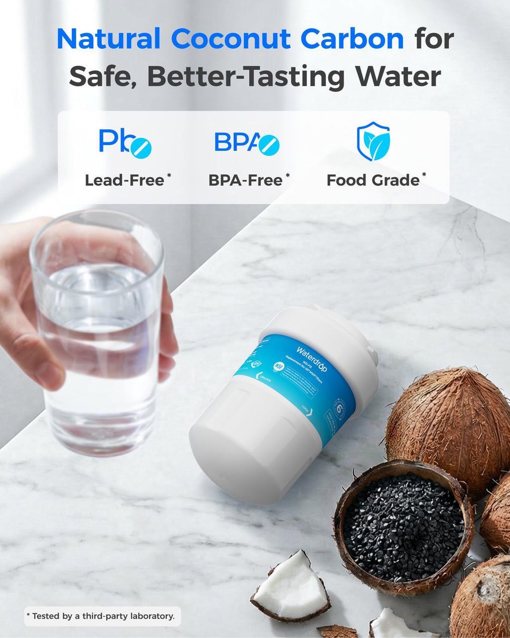 WD-F13 Refrigerator Water Filter, Replacement for GE MWF