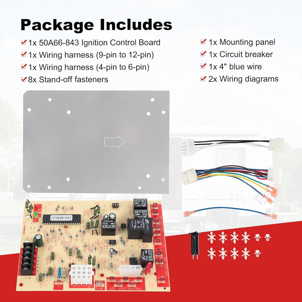 Furnace Control Board 21D83M-843 Replacement for White Rodger Lennox 83M00