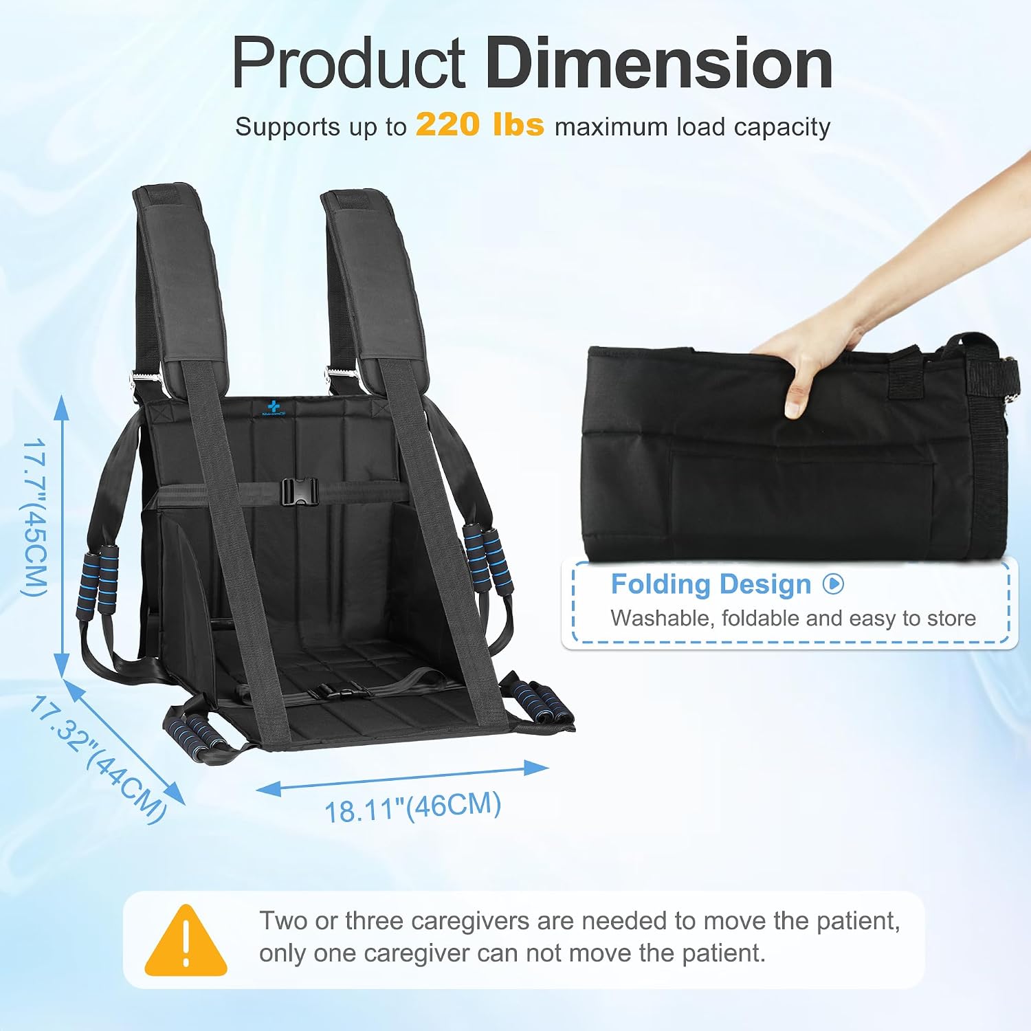 Transfer Belt for Elderly and Disabled Patient Lift Belt