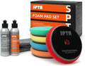HD Buffing Polishing Pads, 5 Inch Orbital Buffer Pads Hook and Loop Buffing Pads, Foam Polish Pad 5 Grits from Coarse