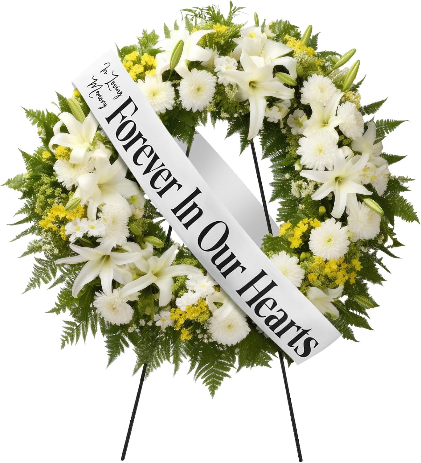 Funeral Sash Memorial Wreath Sash Funeral Ribbon Celebration of Life Ribbon for Casket or Wreath Flower Memorial
