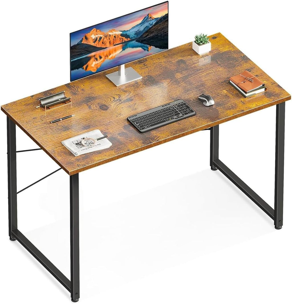 40 Inch Small Computer Desk for Home Office, Study Writing Table for Small Spaces, Simple Modern Desk with Headphone