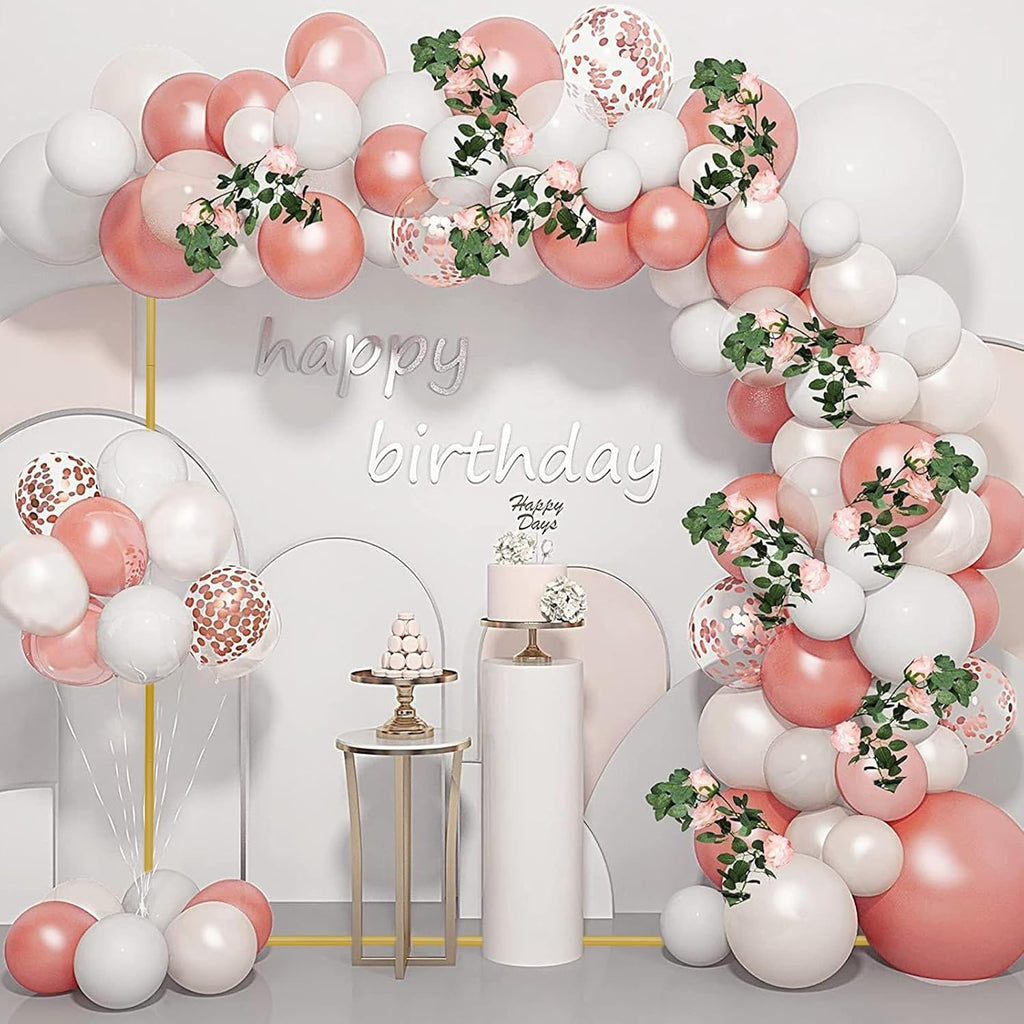 Metal Wedding Arch Backdrop Stand 6.6x5 FT Gold Square Balloon Arch Frame for Wedding, Birthday Party, Baby Shower