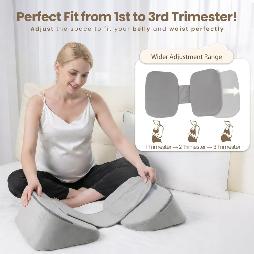 30° Adjustable Pregnancy Pillow for Side Sleeping