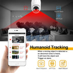 2PCS Indoor Camera Wireless with Light Socket, 1080P Dog/Pet Cameras