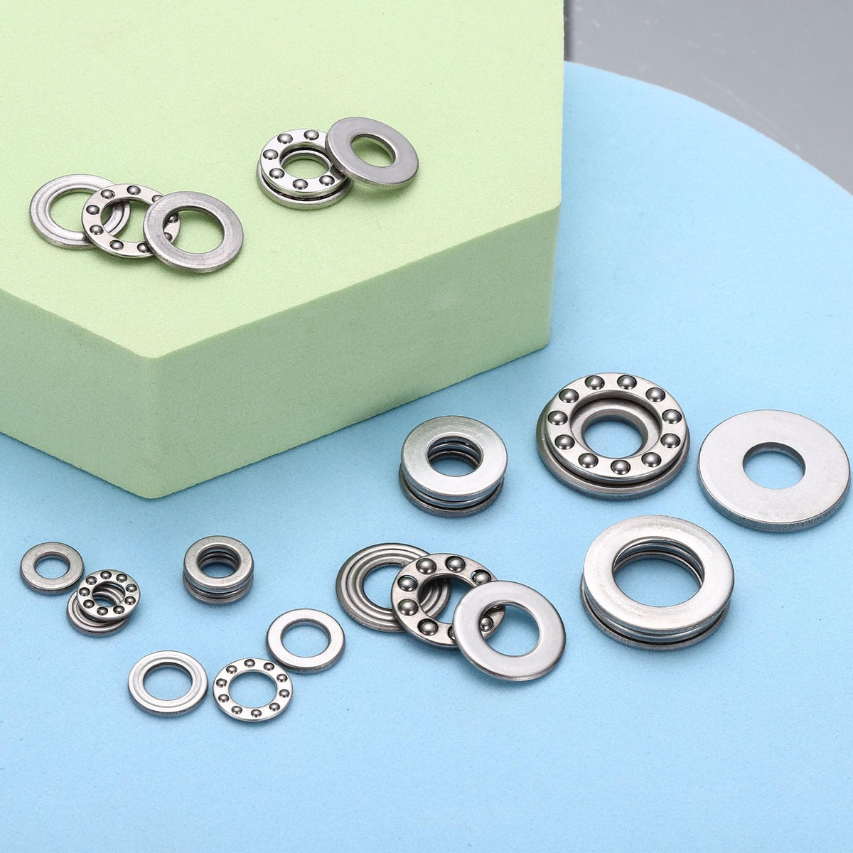 uxcell 4pcs F6-12M Thrust Ball Bearings 6mm Bore 12mm OD 4.5mm Thick