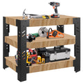 Heavy Duty Metal Workbenches Leg Kit for Garage, Storage Shelving Frame Customizable Sizes for Workbench Legs Work