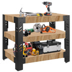 Heavy Duty Metal Workbenches Leg Kit for Garage, Storage Shelving Frame Customizable Sizes for Workbench Legs Work