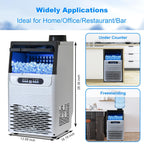 Commercial Ice Maker, 100lbs/24H, Under Counter/Freestanding