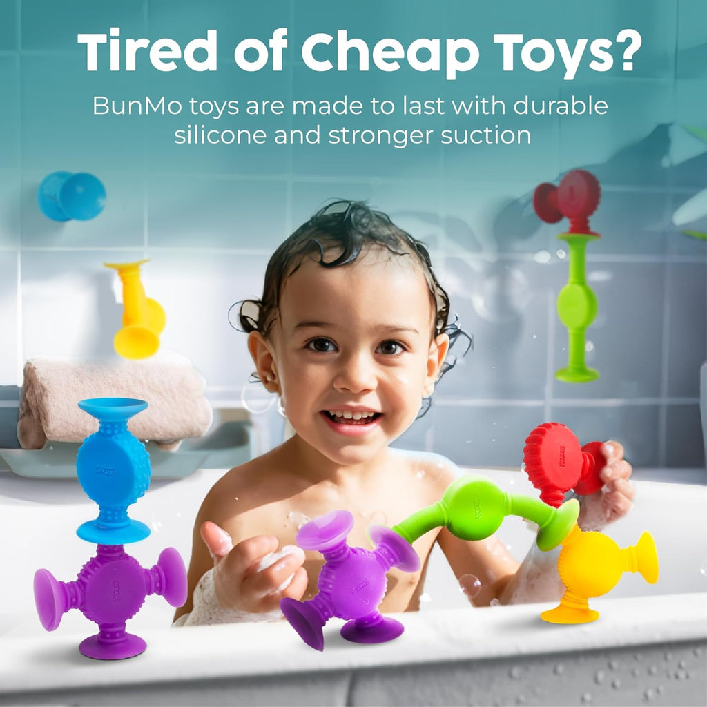 Bath Toys Suction - Connect, Build, Create - Toddler Bath Toys - Hours of Fun & Creativity - Fine Motor Skills