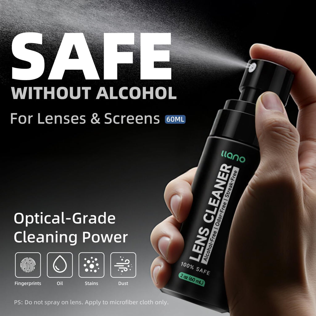 Camera Cleaning Kit, 25-in-1 DSLR Mirrorless Camera Lens Cleaner Kit | with Air Blower, Lens Cleaning Pen, 60ml Lens