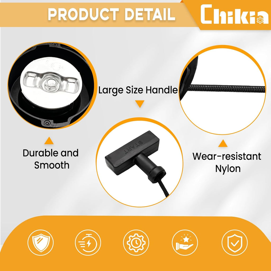 Chikia 590607 Pull Start Recoil Starter Compatible with B&S CR950 XR950