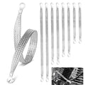 8pcs Ground Straps, 10/13/15/20 inch Grounding Strap (Silver-Thicken)