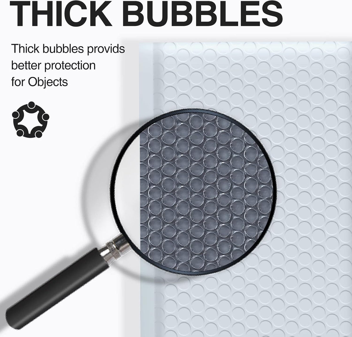 Bubble Mailers 4x8" White 50 Pack Usable Size 4x7" Padded Envelopes