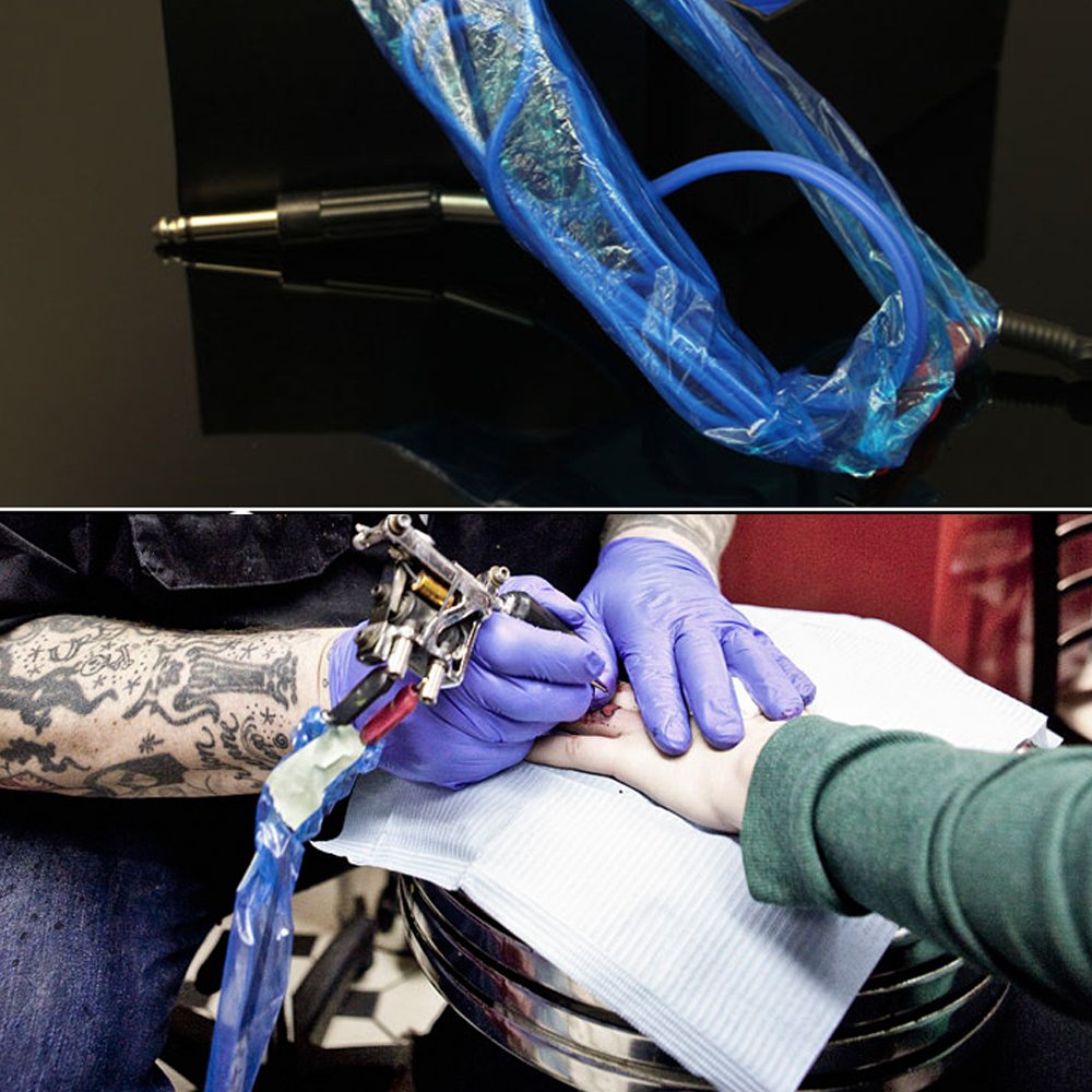 Tattoo Clip Cord Covers 200pcs Heavy Duty Disposable Hygiene Tattoo Clip Cord Sleeves Covers Supply Tattoo Machine