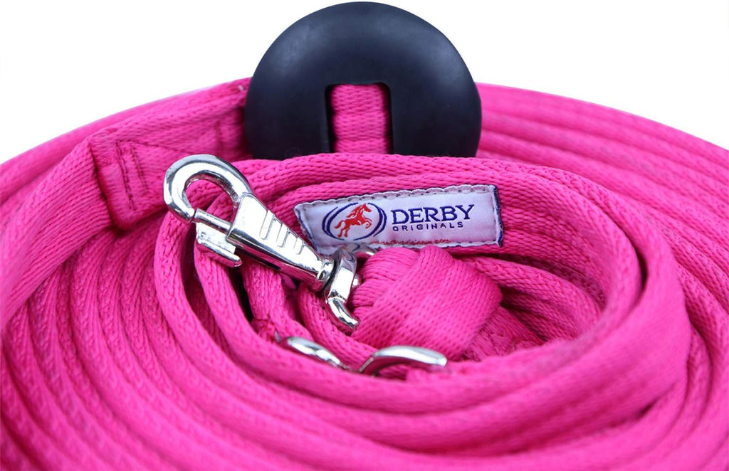 Premium Horse Training Super Soft Grip Swivel Lunge Line with Rubber Stopper with 6 Month Warranty and Replaceable Snap