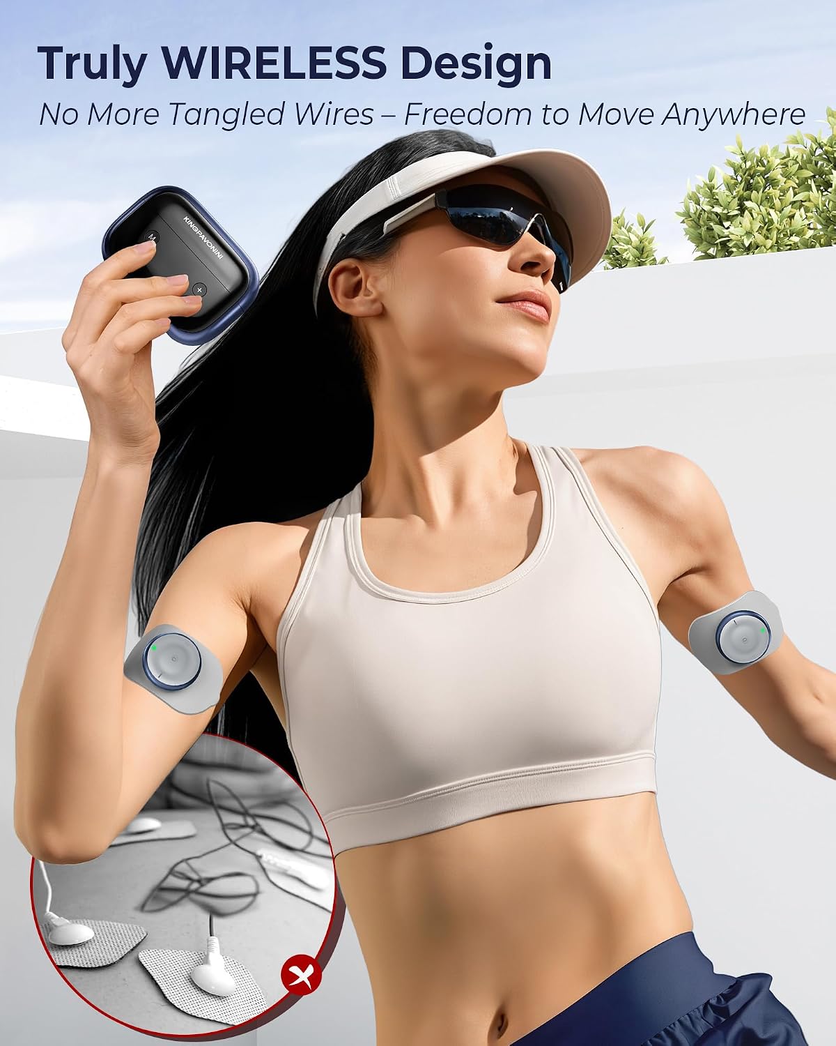 Wireless TENS Unit Muscle Stimulator, Pocket-Sized, Model U13