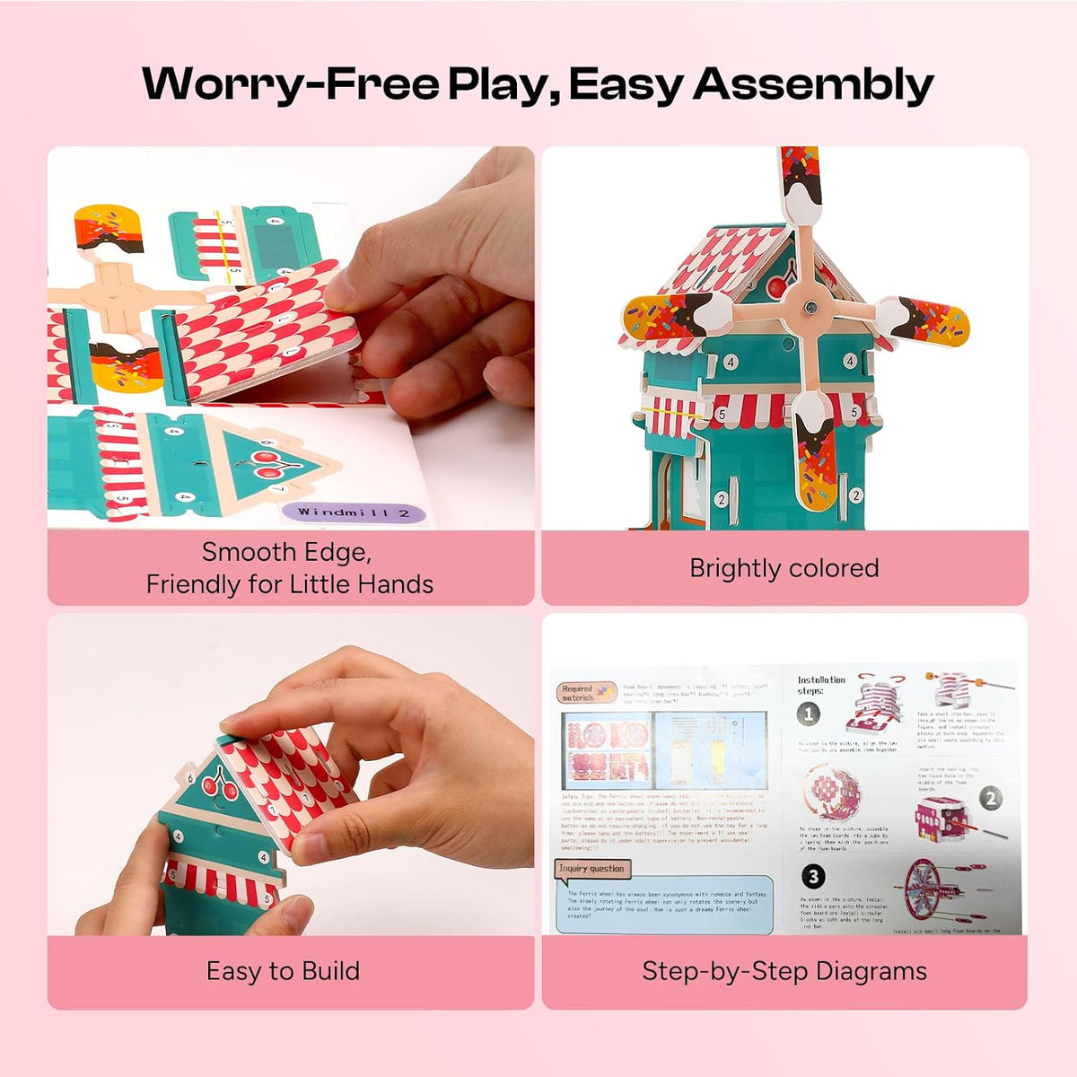 6-in-1 Stem Kits for Kids Age 8-12, Girls Engineering Kit