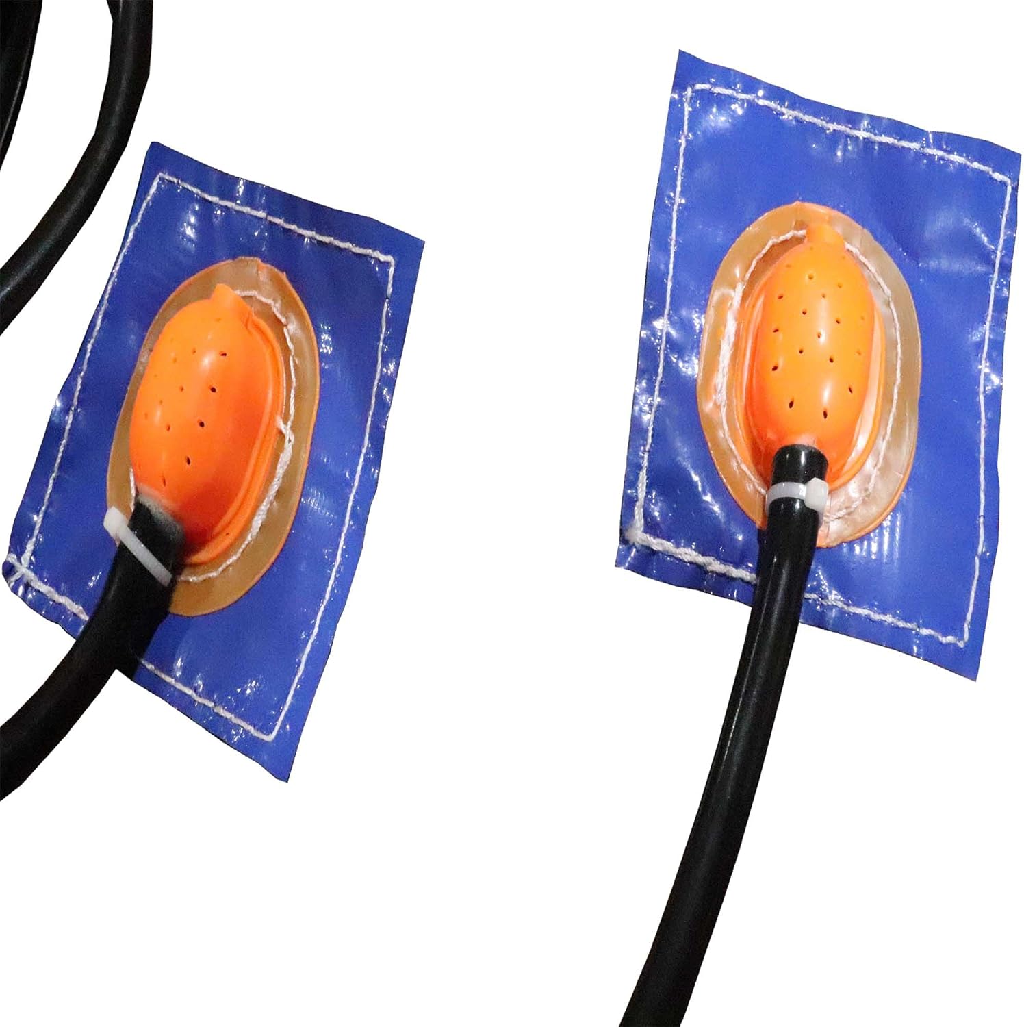 27 Foot Sprinkler Misting Hose with Double Sprinkler Heads for Small Residential Vinyl Water Slide Combos and Nylon