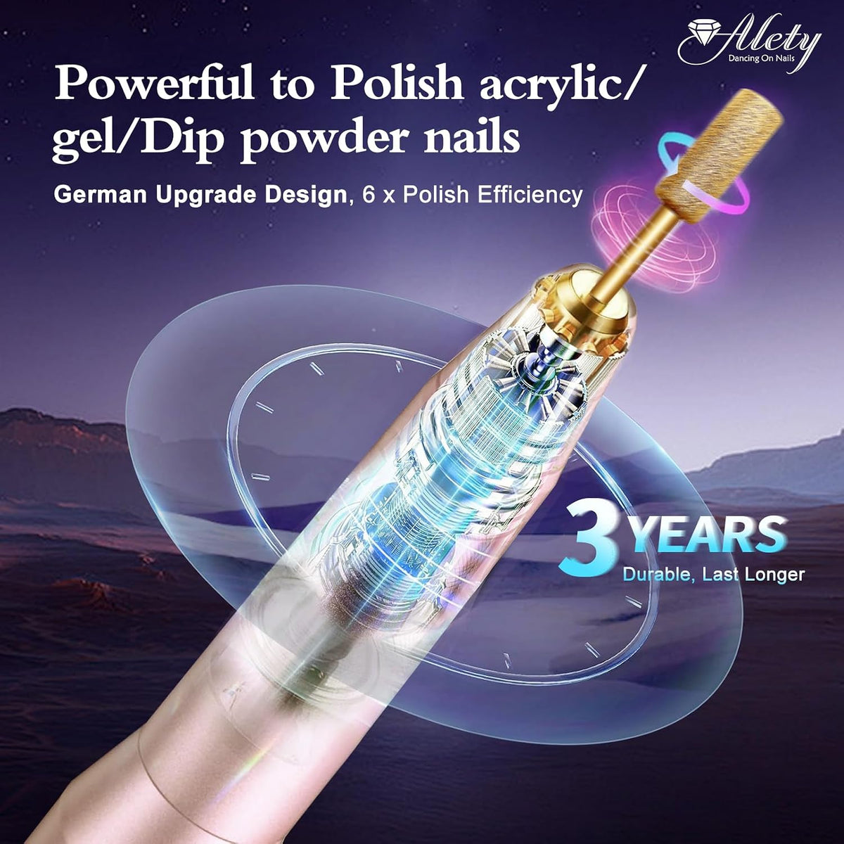 Electric Nail Drill Kit, Electric Nail File for Acrylic Gel Nails
