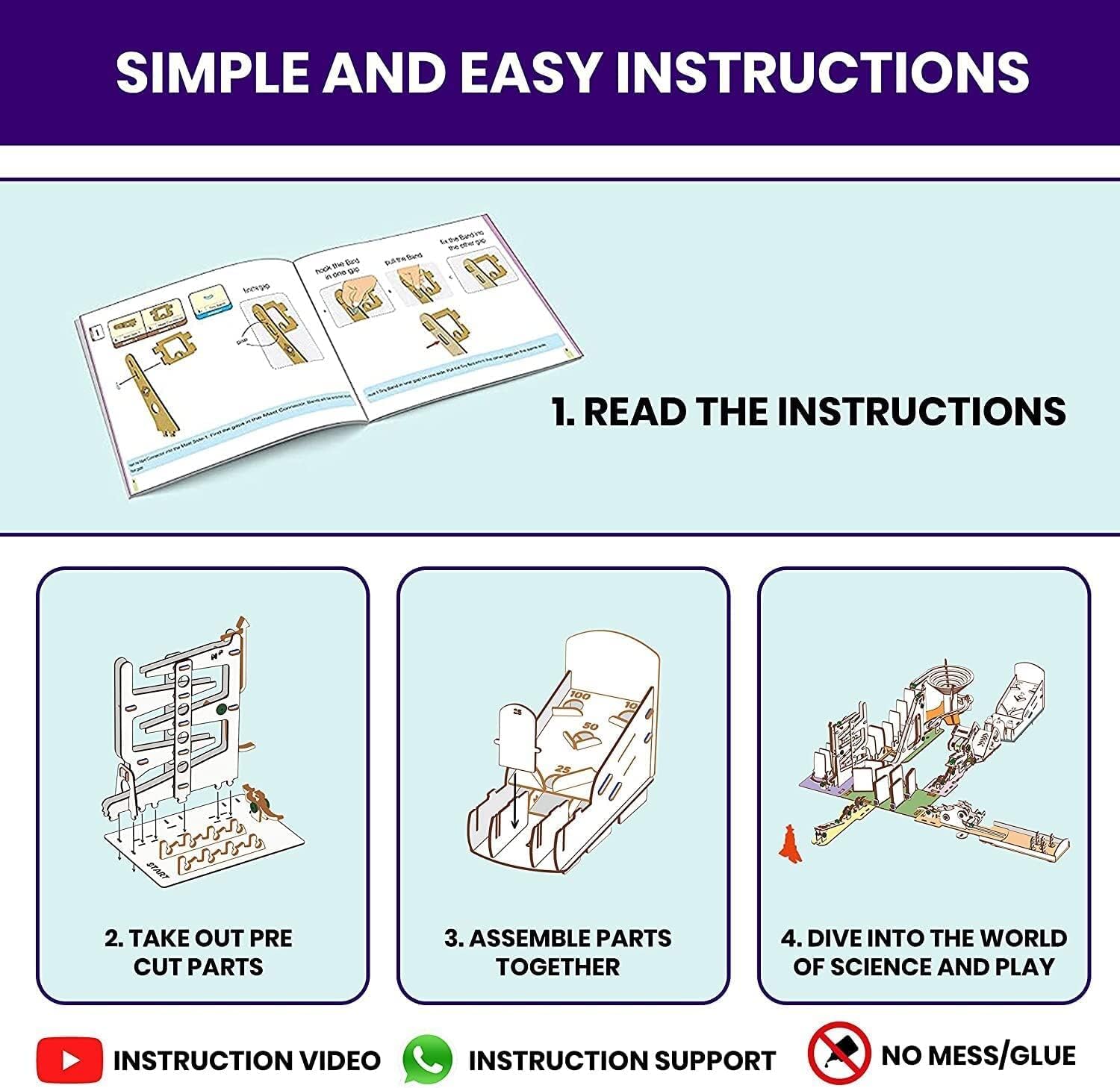 Chain Reaction Engineering, STEM Learning Toy Construction Kit for Kids Ages 8 and Up
