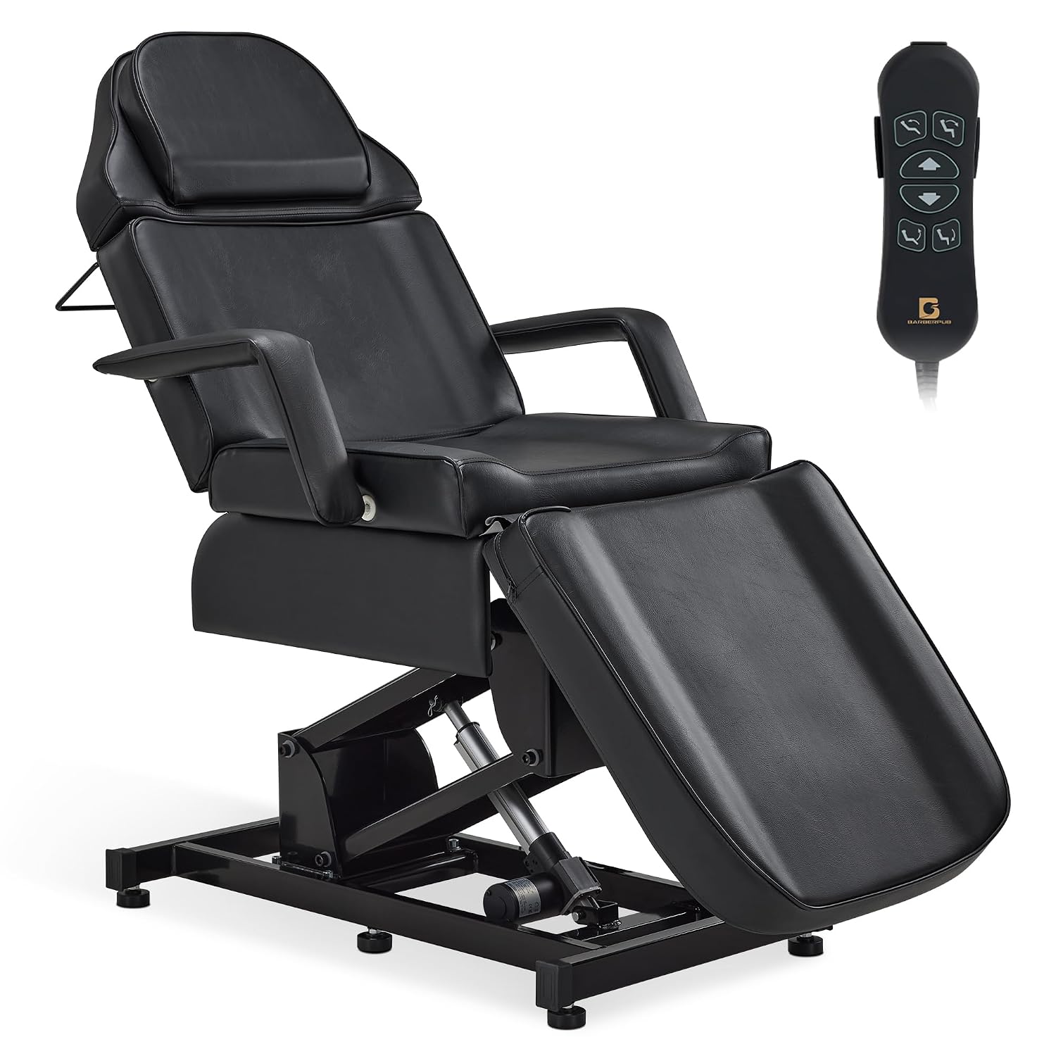 3-Motor Electric Tattoo Chair Salon Massage Facial Bed Black 2751