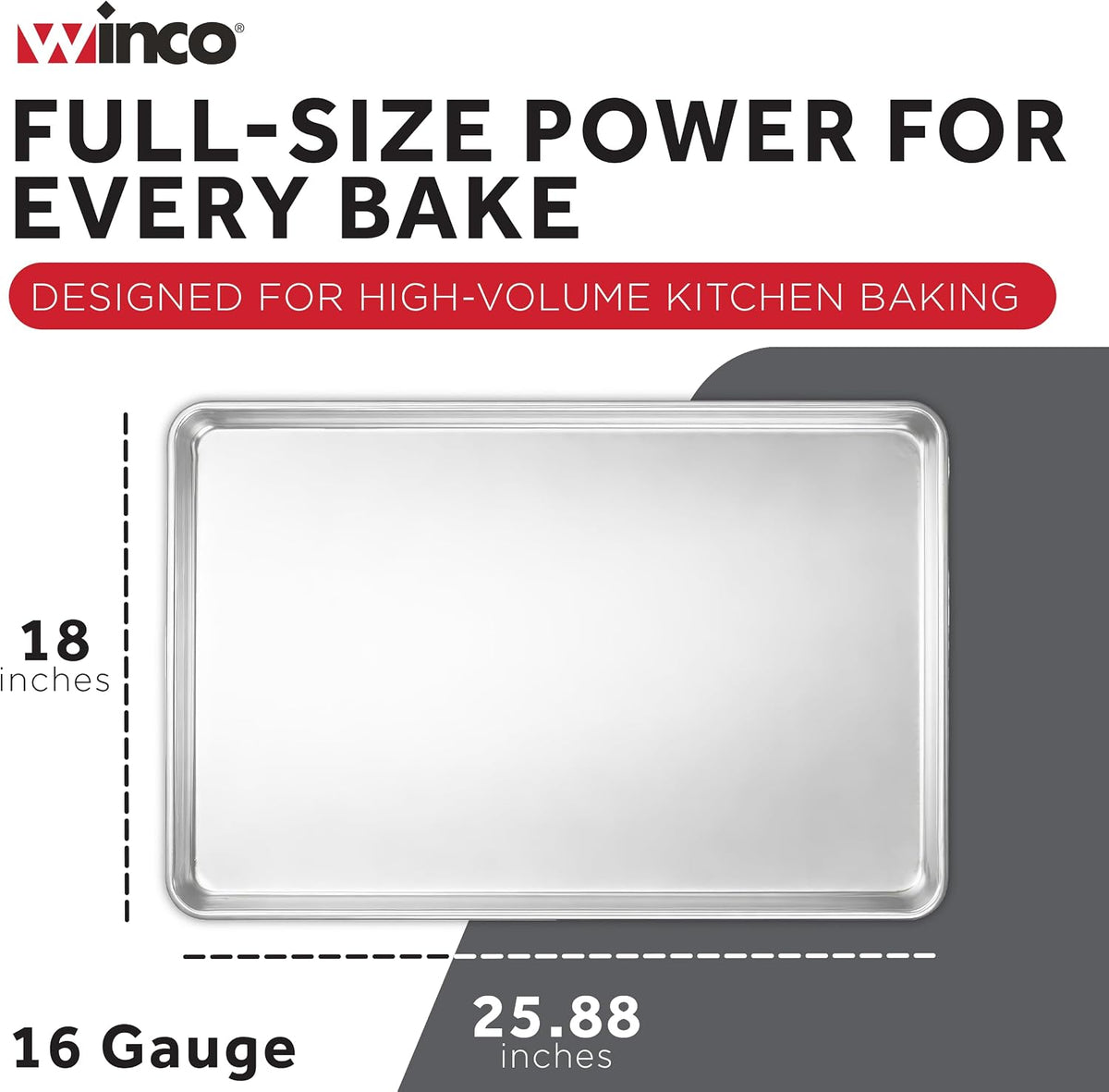 Full Size Aluminum Commercial-Grade Sheet Pan
