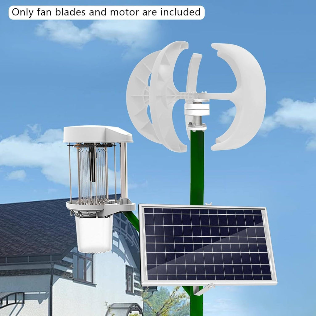 Vertical Wind Turbine Generator Kit for Home - 400W/600W/800W/1000W/1200W, 12V/24V Motor, Compact Renewable Energy